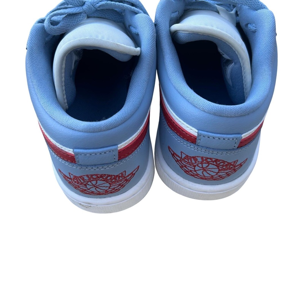 Nike Air Jordan 1 Low SE Kids DC0774 164 White Blue Red Youth Sneakers 5.5Y - Picture 4 of 7